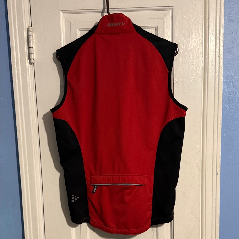 Craft Windstopper Bold Red and Black Cycling Vest - Picture 5 of 7